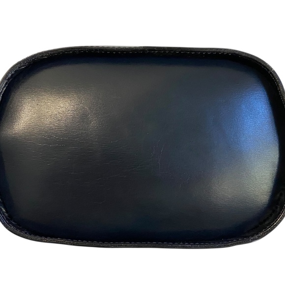 Celine w/ COA Navy Leather Bucket Shoulder Bag w/ Gold Hardware Chain Authentic - Picture 10 of 16